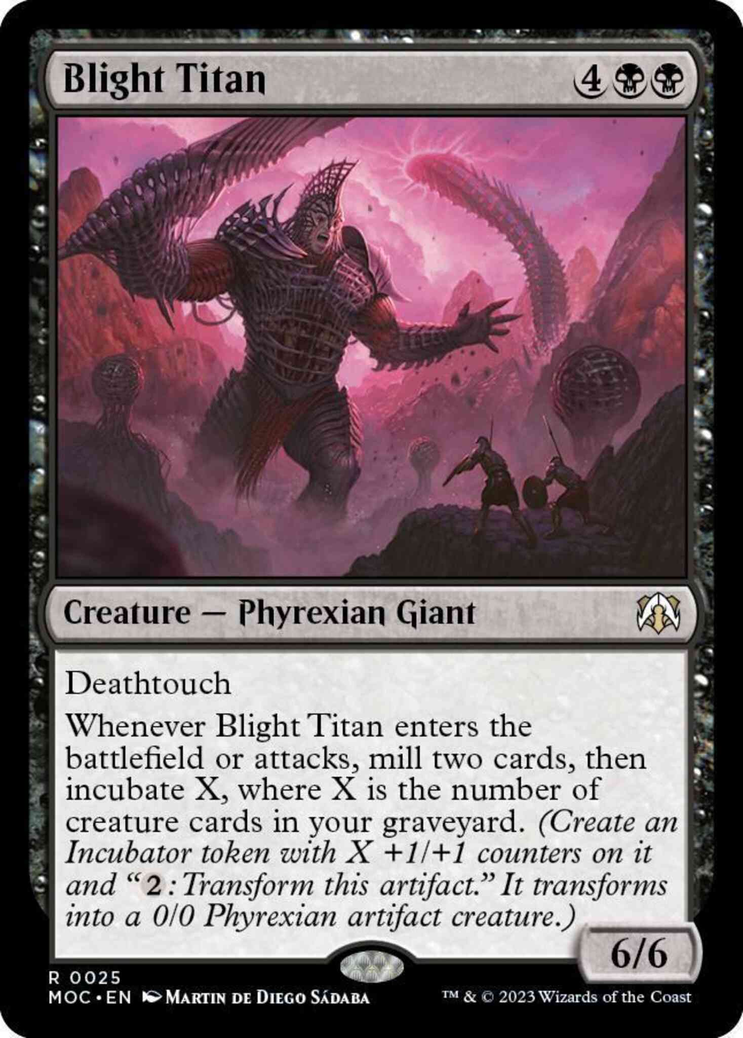 Blight Titan [25] [March of the Machine: Commander] [Non-Foil]