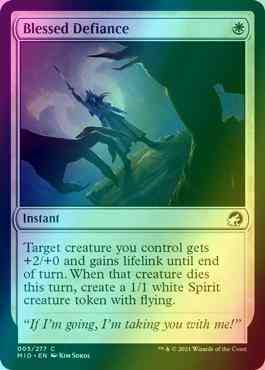 Blessed Defiance [5] [Innistrad: Midnight Hunt] [Foil]