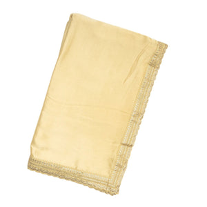 Taupe Woven Viscose Saree With Embroidered Motifs