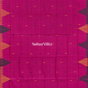 Pink Odisha Handloom Sambalpuri Tussar Silk Saree