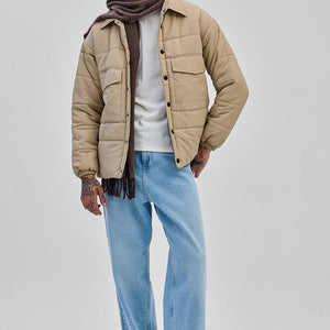 Beige Double Pocket Jacket