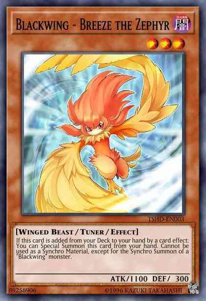 Blackwing - Breeze the Zephyr - TSHD-EN003 - Ultimate Rare - 1st Edition