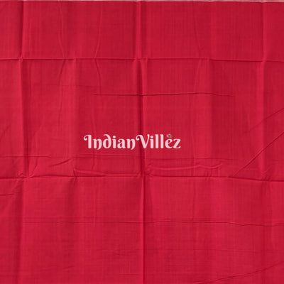 Red with Multicolored Kothi Sambalpuri Ikat Cotton Saree