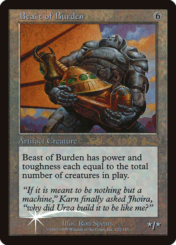 Beast of Burden [5] [Prerelease Events] [Foil]