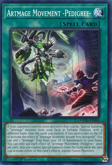 Artmage Movement -Pedigree- - DOOD-EN060 - Common - 1st Edition
