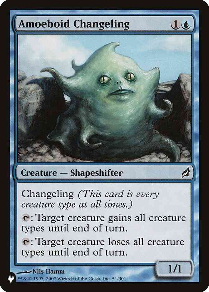 Amoeboid Changeling [LRW-51] [The List] [Non-Foil]