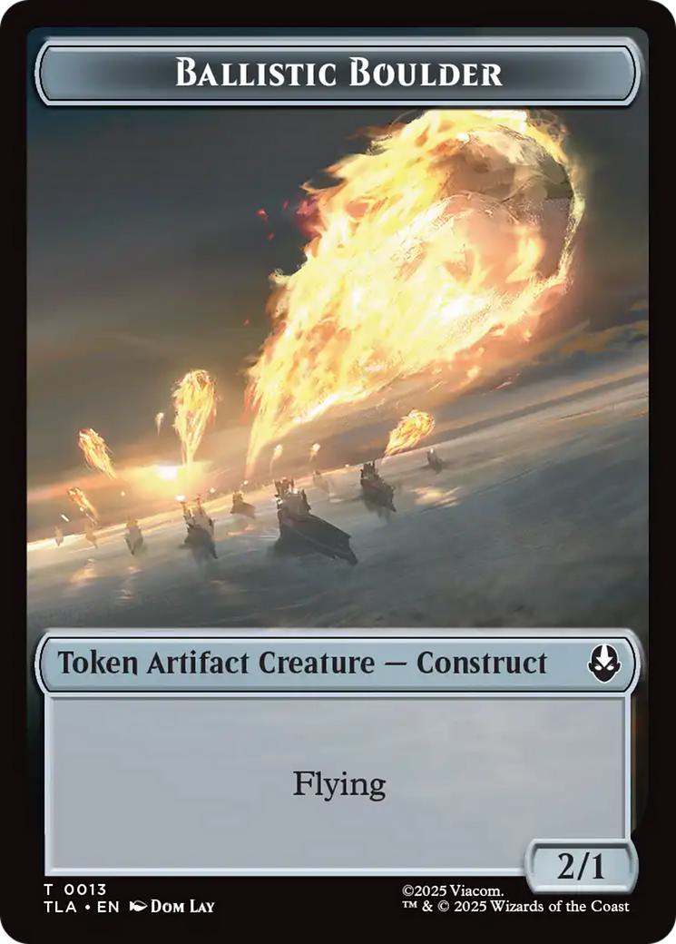 Ballistic Boulder Token (13) // Soldier Token (11) [Avatar: The Last Airbender: Tokens] [Non-Foil]