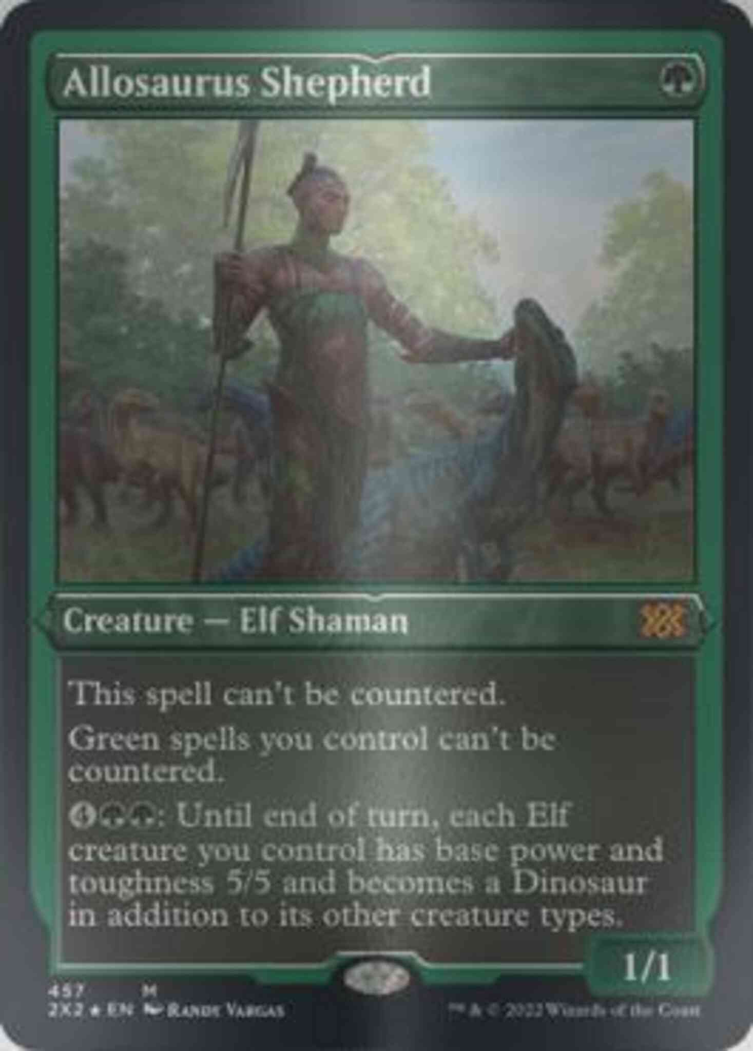 Allosaurus Shepherd [457] [Double Masters 2022] [Etched Foil]