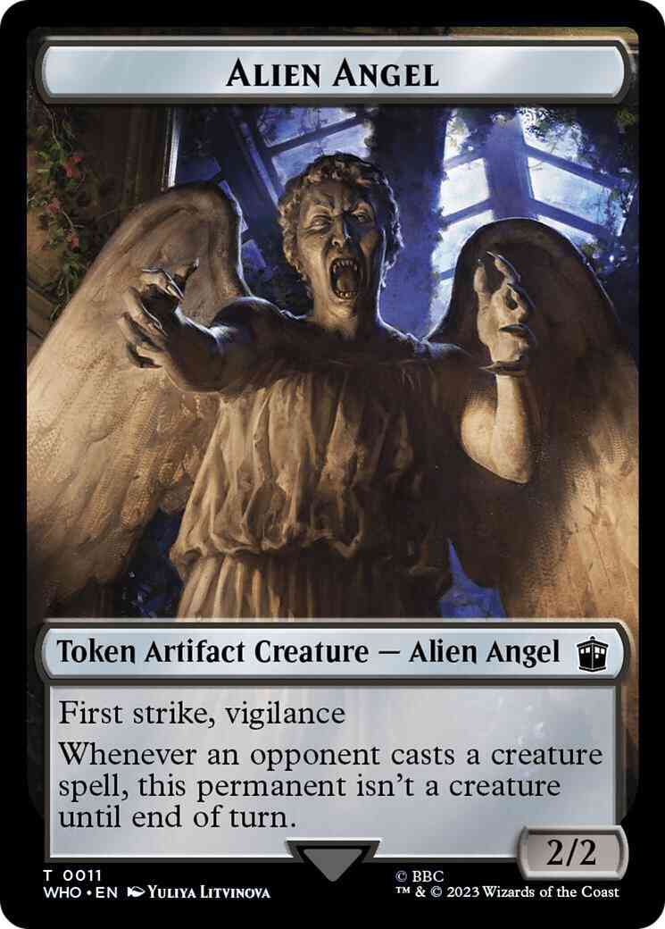 Alien Angel Token (11) // Copy Token (01) [Universes Beyond: Doctor Who: Tokens] [Non-Foil]