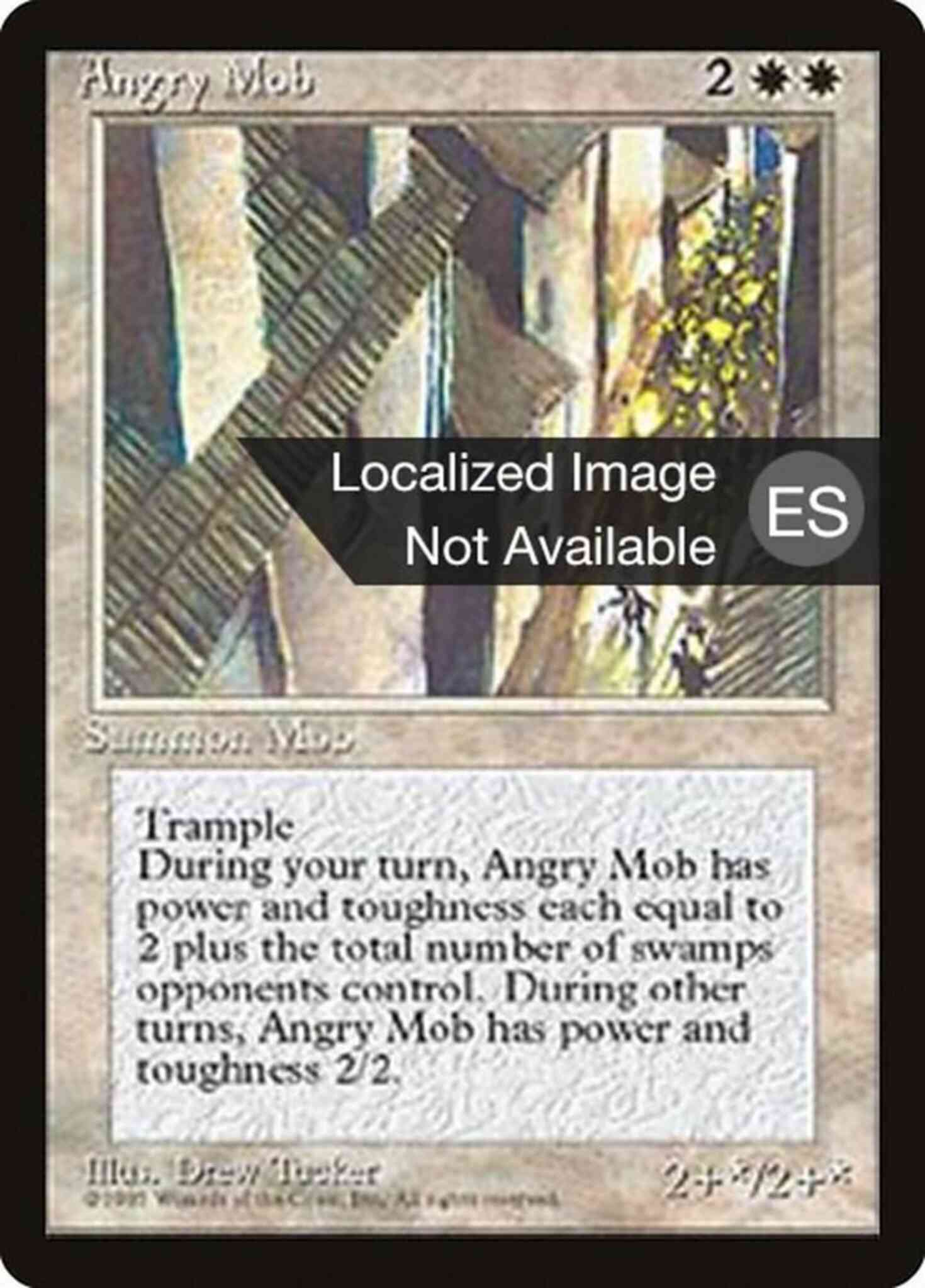 Angry Mob - Chinese [3] [Fourth Edition Black Border: Chinese] [Non-Foil]