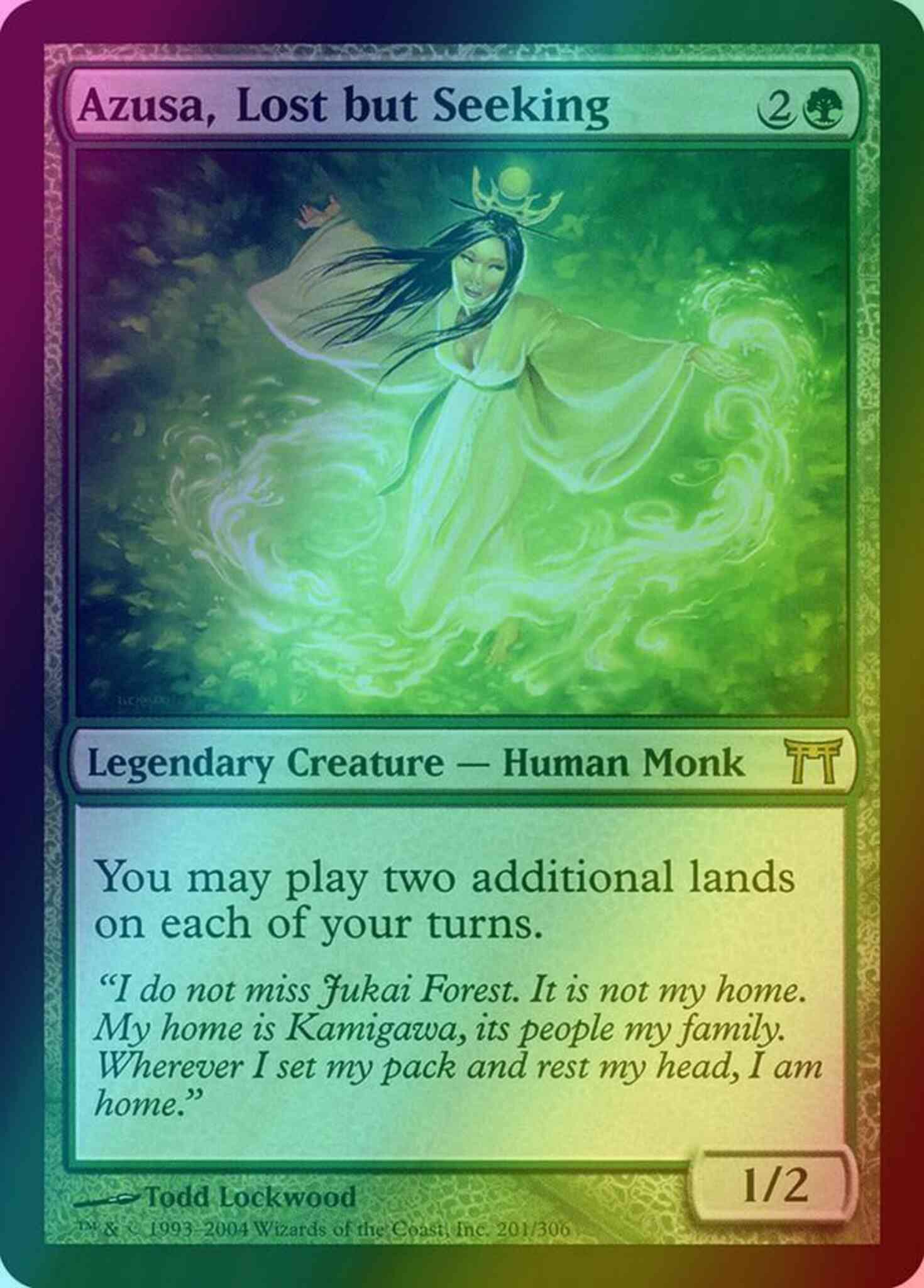 Azusa, Lost but Seeking [201] [Champions of Kamigawa] [Foil]