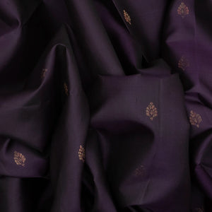 Magenta Handloom Soft Silk Saree With Floral Buttas