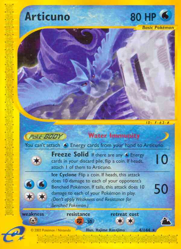Articuno - 4/144 - Rare [ecard3-4] [Reverse Holo]