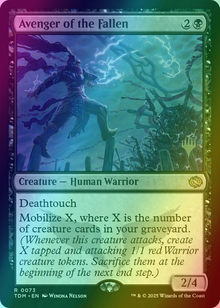 Avenger of the Fallen [73p] [Promo Pack] [Tarkir: Dragonstorm: Promos] [Foil]