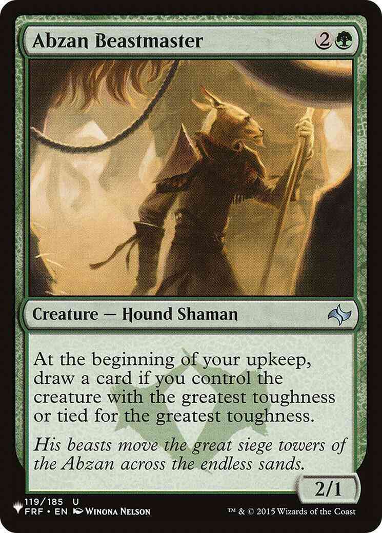 Abzan Beastmaster [FRF-119] [The List] [Non-Foil]