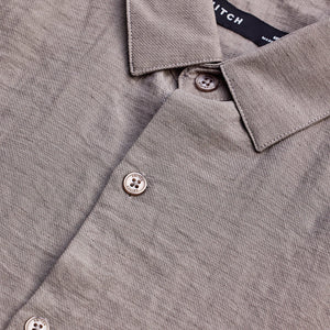 Light Brown Slim Fit Linen Shirt