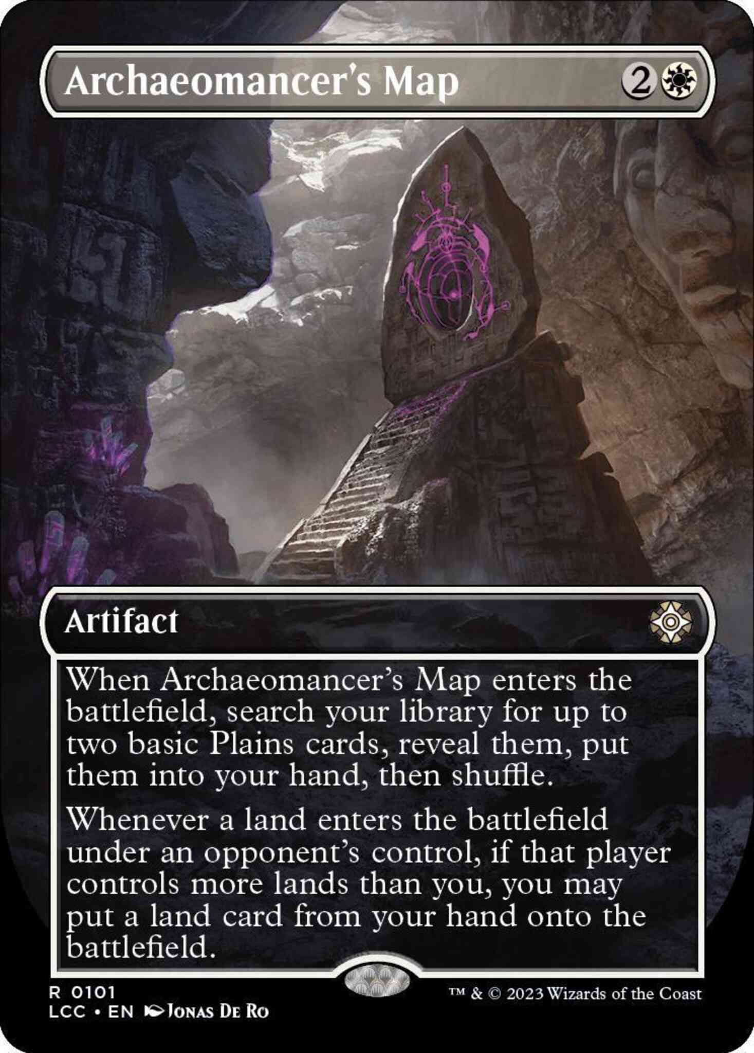 Archaeomancer's Map [101] [Borderless] [The Lost Caverns of Ixalan: Commander] [Non-Foil]