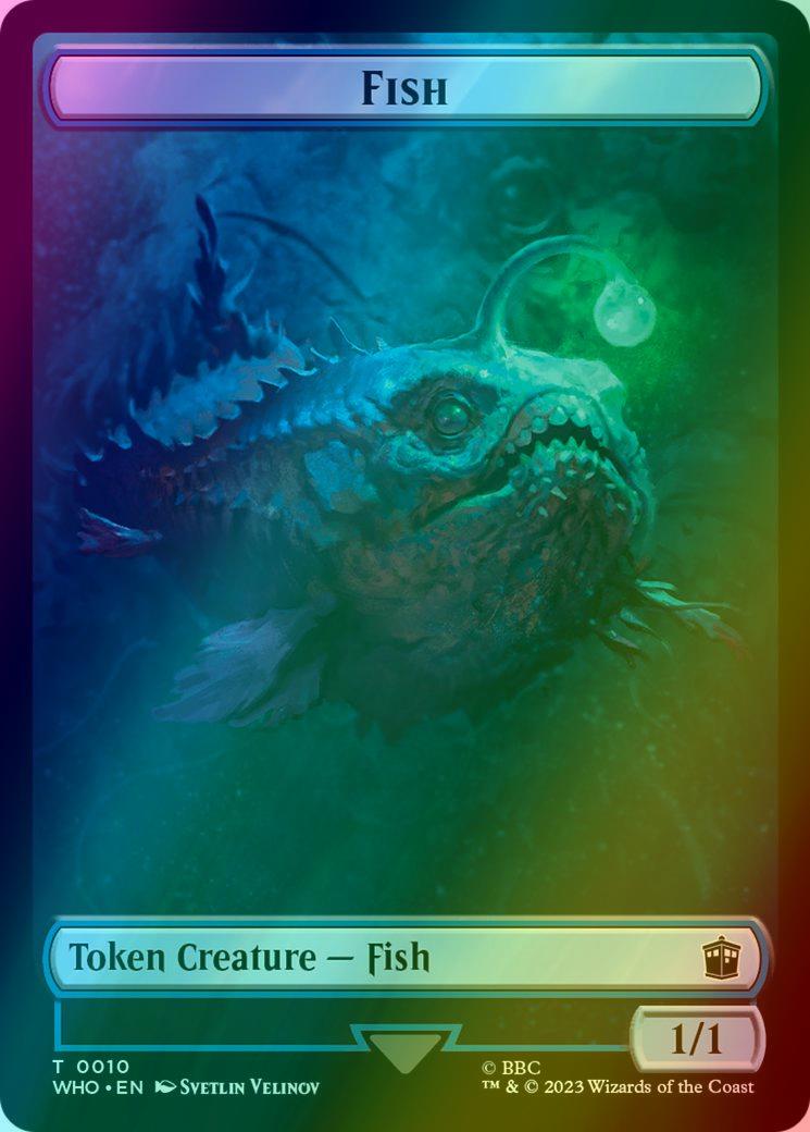 Alien Insect Token (19) // Fish Token (10) [Universes Beyond: Doctor Who: Tokens] [Foil]