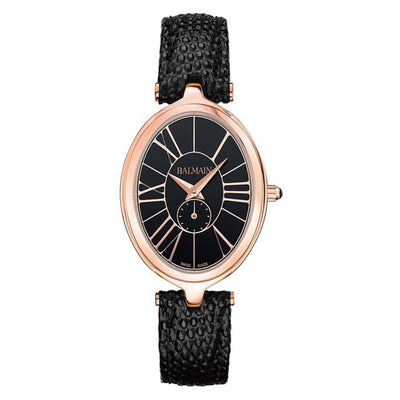 Balmain Haute Elegance Oval  Black Dial Women 31.7mm