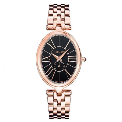 Balmain Haute Elegance Oval Black Dial Women 32mm