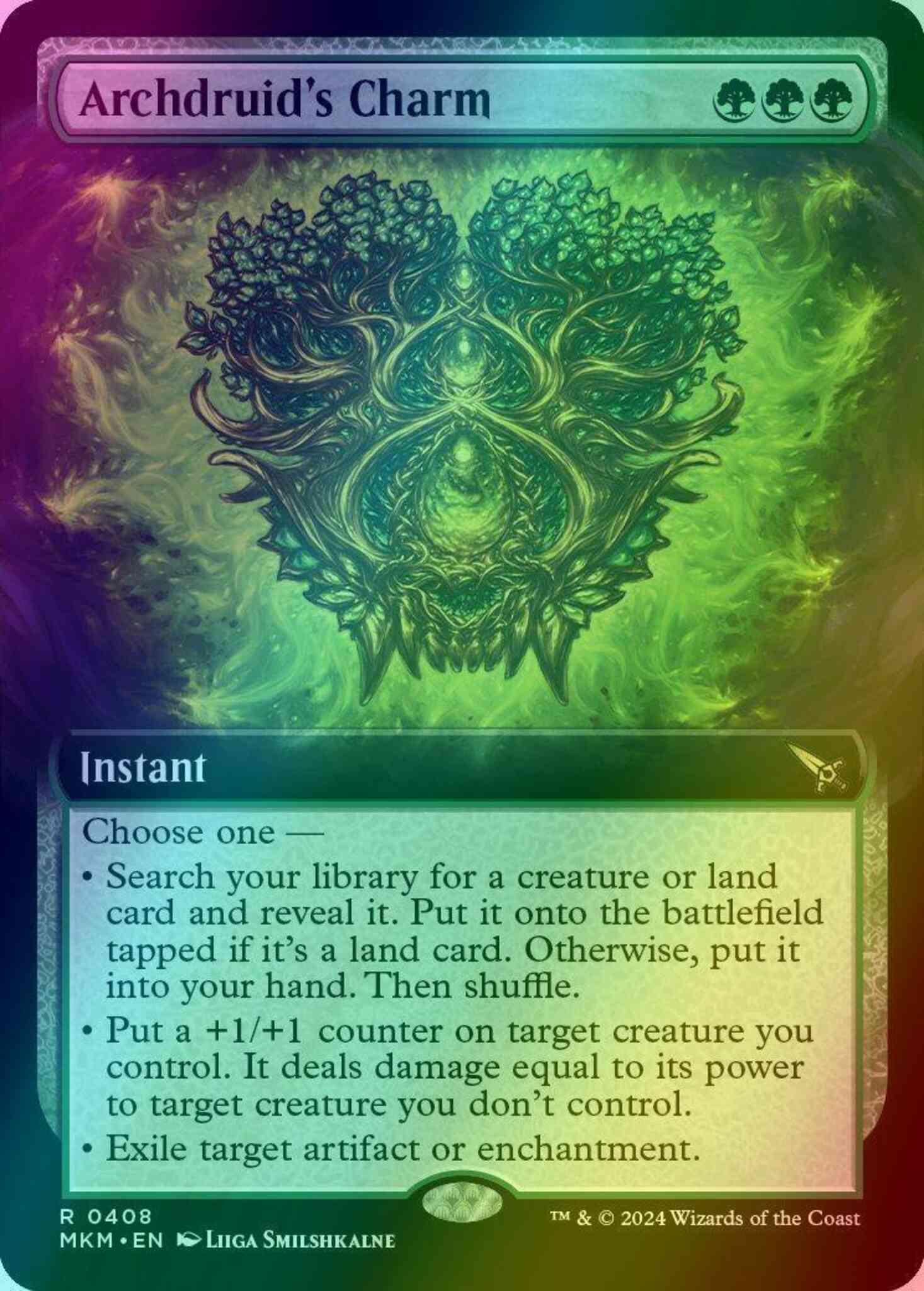 Archdruid's Charm [408] [Extended Art] [Murders at Karlov Manor] [Foil]