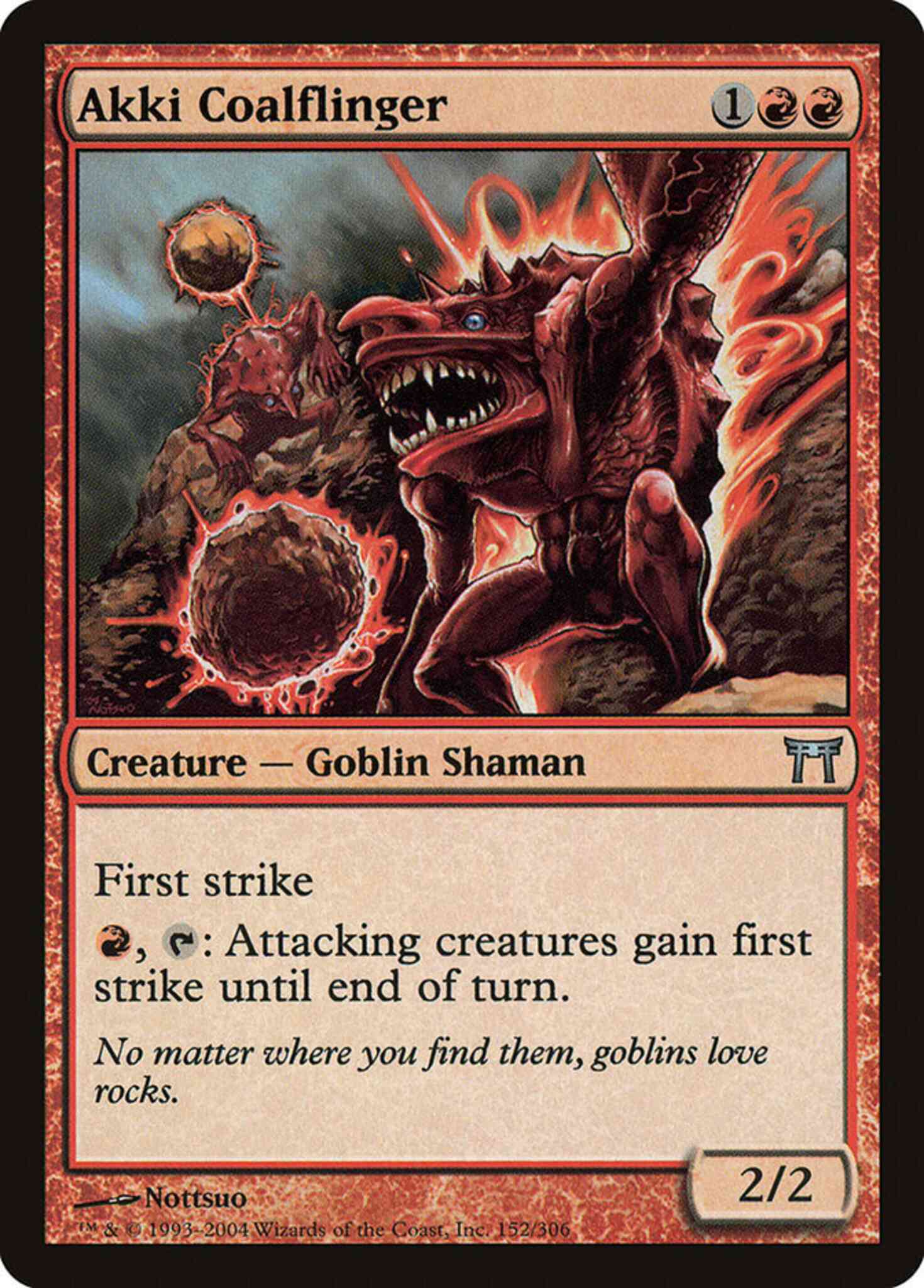 Akki Coalflinger [152] [Champions of Kamigawa] [Non-Foil]