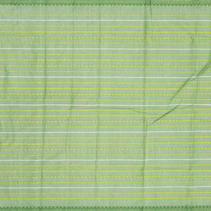 Grey Chirala Cotton Saree With Traditional Motif Stripes