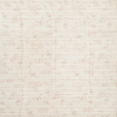 Cream Woven Linen Saree With Printed Floral Motifs