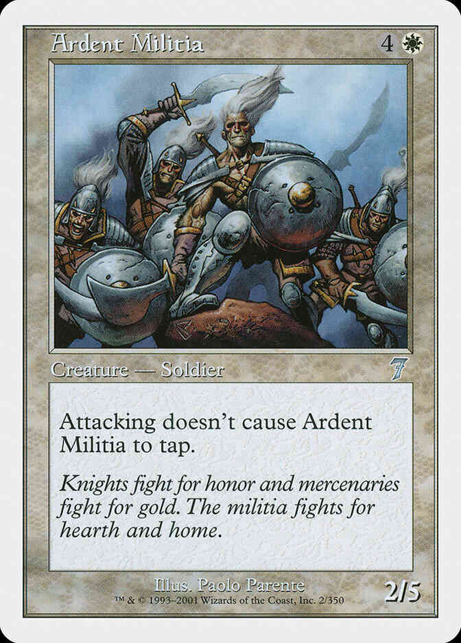 Ardent Militia [2] [Seventh Edition] [Non-Foil]