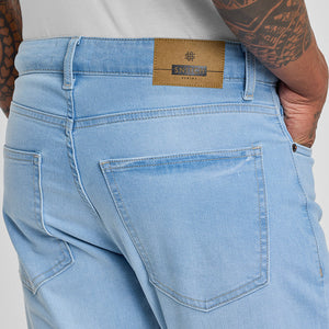 Light Blue Tapered Fit Jeans