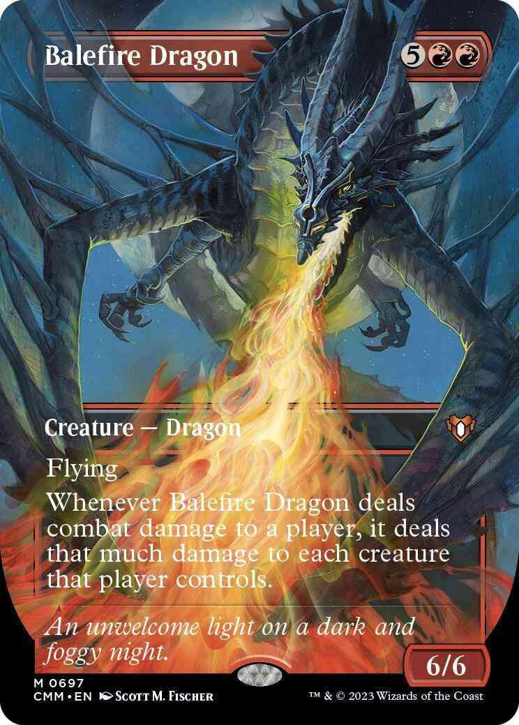 Balefire Dragon [697] [Borderless] [Frame Break] [Commander Masters] [Non-Foil]