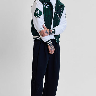 Legends Anarchy Dark Green Varsity Jacket