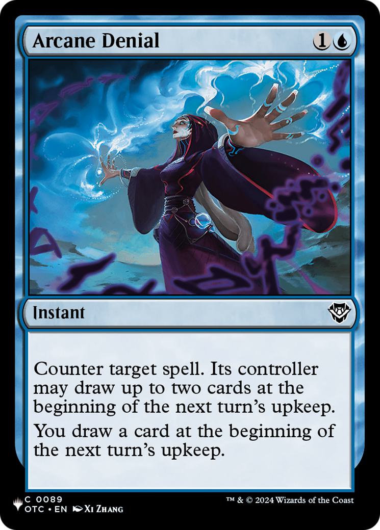Arcane Denial [OTC-89] [The List] [Non-Foil]