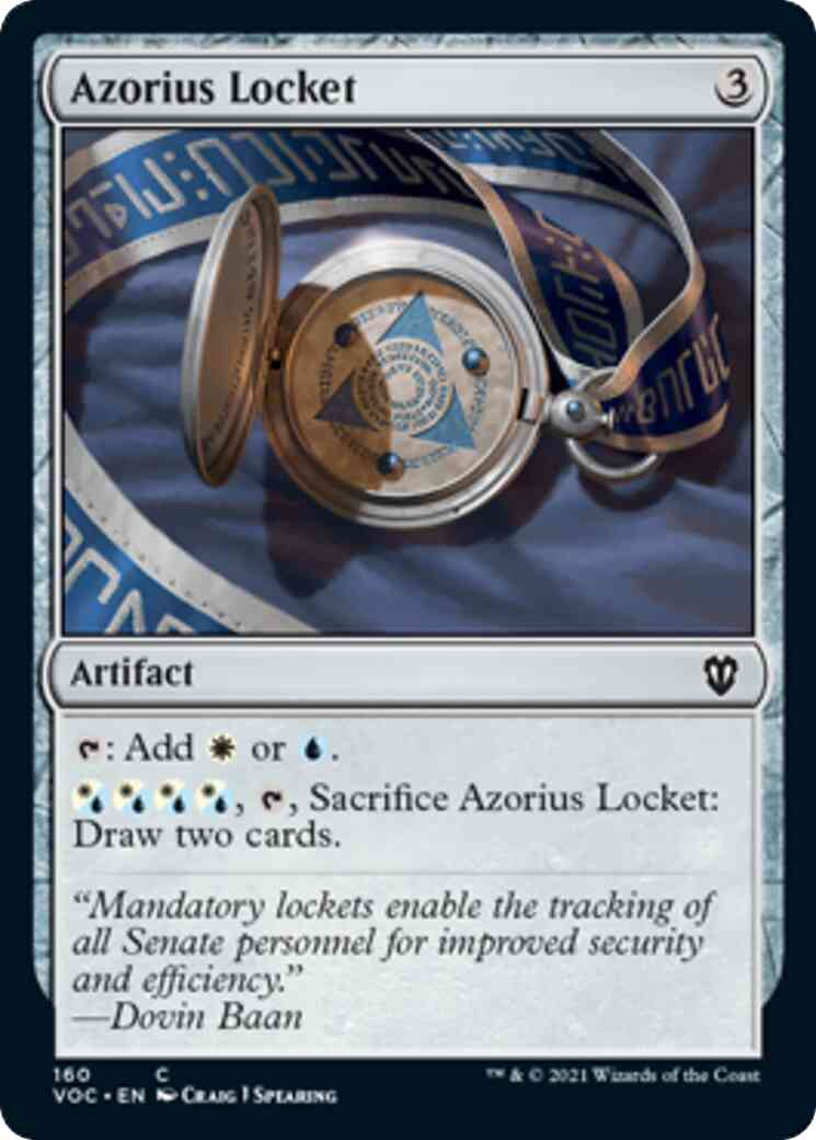 Azorius Locket [160] [Innistrad: Crimson Vow: Commander] [Non-Foil]