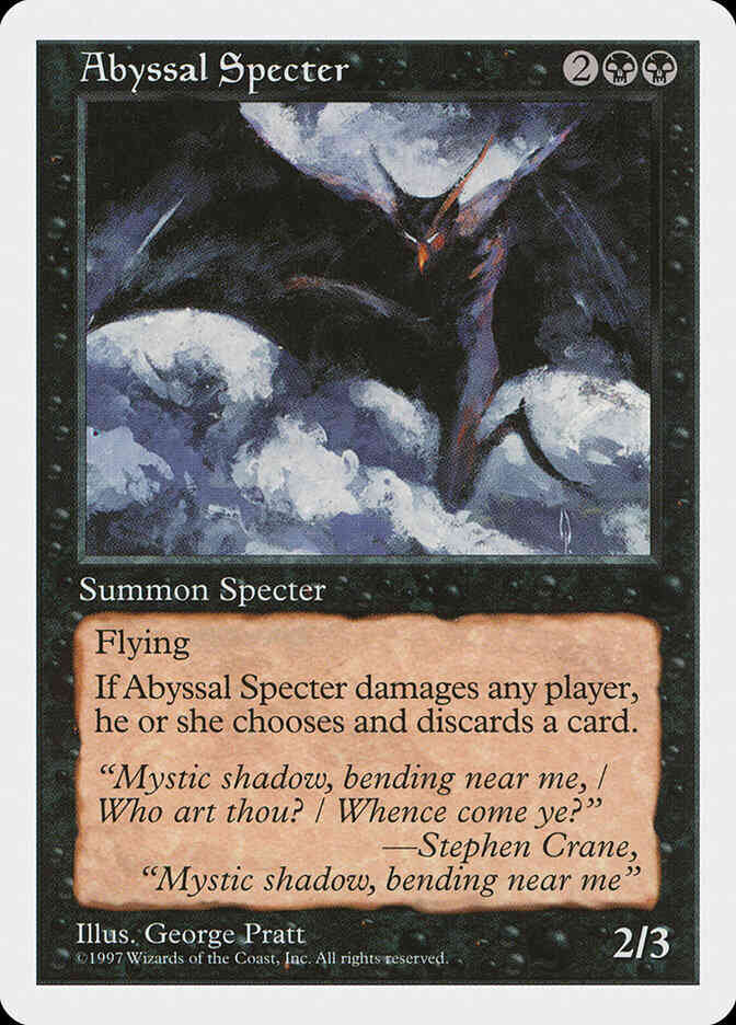 Abyssal Specter [139] [Fifth Edition] [Non-Foil]