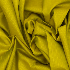 Lime Green Handloom Kanchipuram Silk Saree With Checks