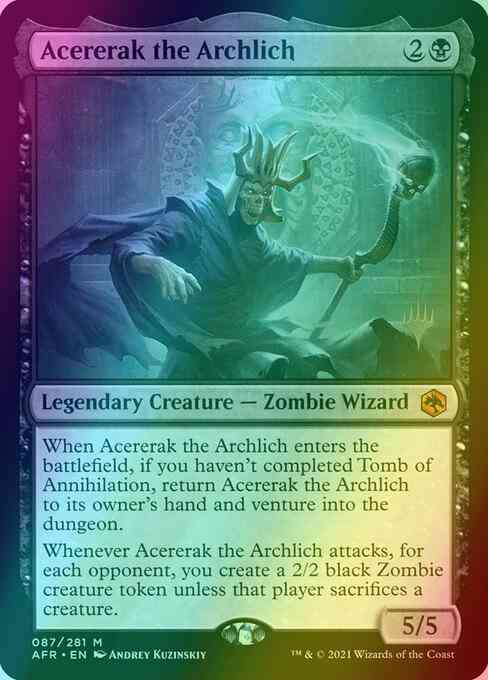 Acererak the Archlich [Promo Pack] [87p] [Adventures in the Forgotten Realms Promos] [Foil]