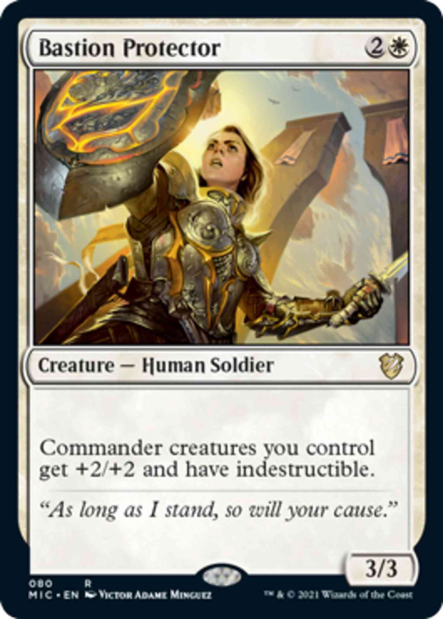 Bastion Protector [80] [Innistrad: Midnight Hunt: Commander] [Non-Foil]
