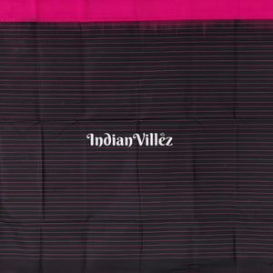 Pink Stripes Sambalpuri Ikat Silk saree with Zari Tissue Pallu