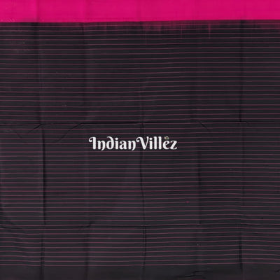 Pink Stripes Sambalpuri Ikat Silk saree with Zari Tissue Pallu