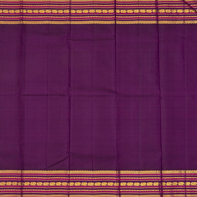 Light Peach Handloom Korvai Kanchipuram Silk Saree With Kamalam Buttas