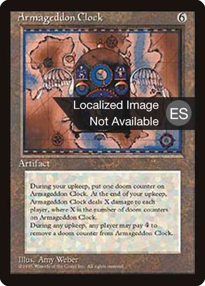 Armageddon Clock - Portuguese [295] [Fourth Edition Black Border: Portuguese] [Non-Foil]