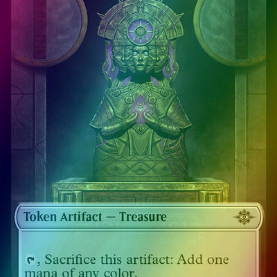 Bat Token (06) // Treasure Token (18) [The Lost Caverns of Ixalan: Tokens] [Foil]