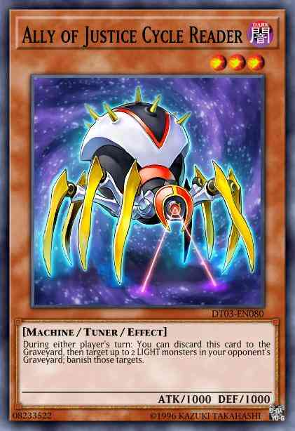 Ally of Justice Cycle Reader - HA03-EN052 - Super Rare - 1st Edition
