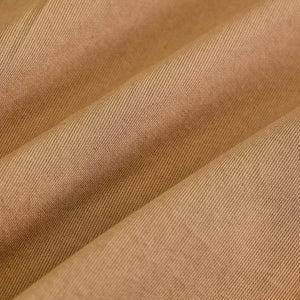 Light Brown Slim Fit Mandarin Shirt