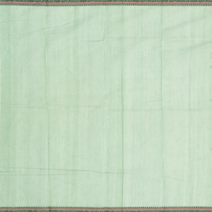 Shadow Green Handloom Kanchi Cotton Saree With Checks & Square Motifs.