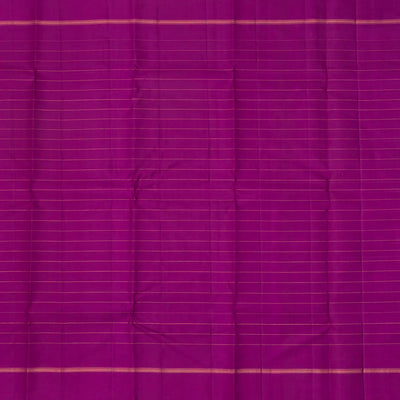 Baby Pink Handloom Korvai Kanchipuram Silk Saree With Checks