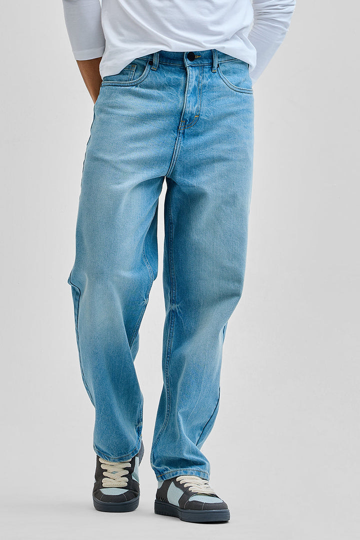 Light Blue Loose Fit Jeans