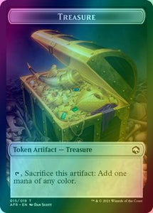 Angel Token (01) // Treasure Token (15) [Adventures in the Forgotten Realms: Tokens] [Foil]