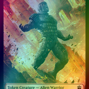 Alien Angel Token (11) // Alien Warrior Token (14) [Universes Beyond: Doctor Who: Tokens] [Foil]